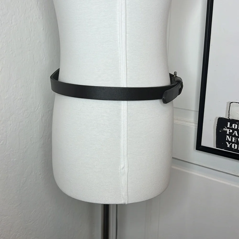 Christopher Kon Dark Brown Leather Belt Size S